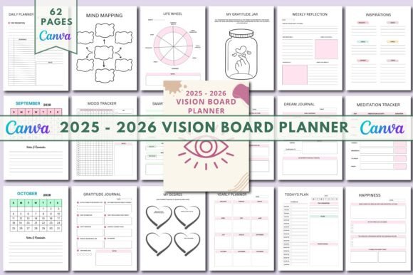 2025-2026 Vision Board Planner: A Comprehensive Guide to Achieving Your Goals