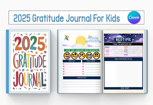 2025 Gratitude Journal for Kids
