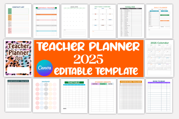2025 Teacher Planner: Organize Your Year