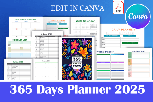 365 Days Planner 2025