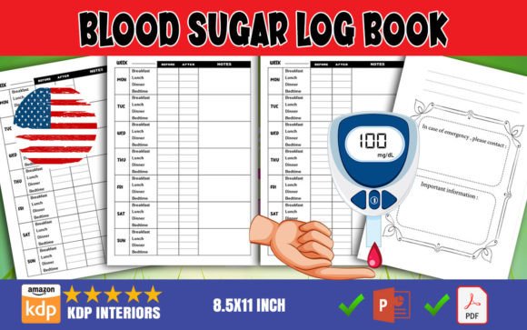 Blood Sugar Log Book – KDP Interiors