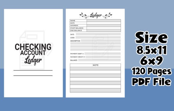 Checking Account Ledger Book Design