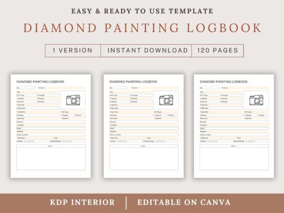 Diamond Painting Logbook KDP Interiors: A Creative Tool for Modern Designers
