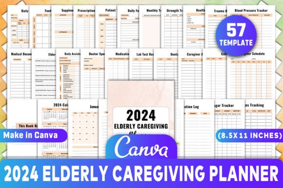 Editable 2024 Elderly Caregiving Planner
