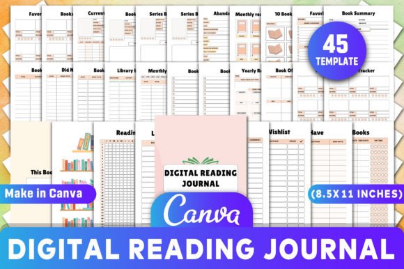 Editable Digital Reading Journal