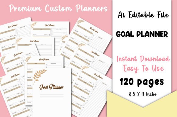 Editable Goal Planner KDP Interiors: A Strategic Tool for Achieving Clear Objectives