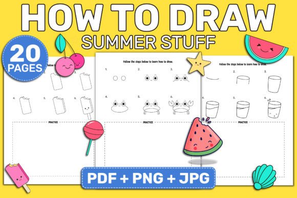 How to Draw Summer Stuff Activity Book