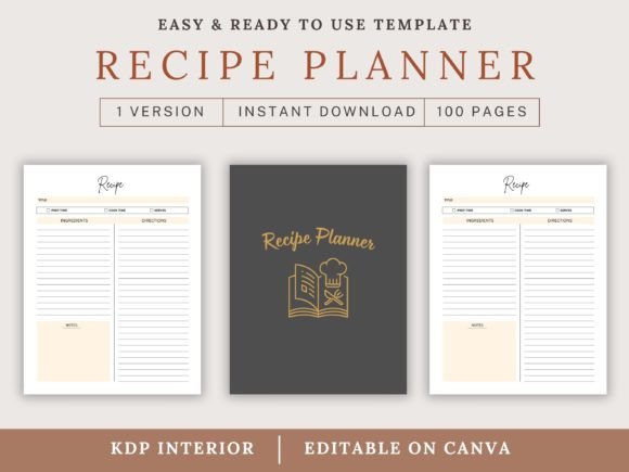 Recipe Planner KDP Interiors