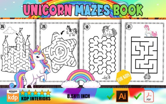 Unicorn Mazes Pages for Kids: A Creative and Educational Resource for KDP Entrepreneurs